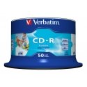 Verbatim CD-R AZO Wide Inkjet Printable no ID 700 MB 52x 50 vnt Verbatim CD-R AZO Wide Inkjet Printable no ID 700 MB 52x 50 vnt