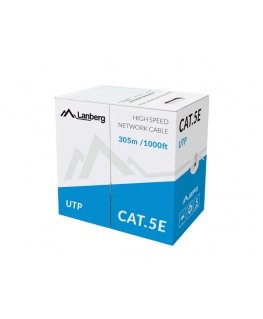 Lanberg LCU5-11CC-0305-S сетевой кабель Серый 305 m Cat5e U/UTP (UTP)