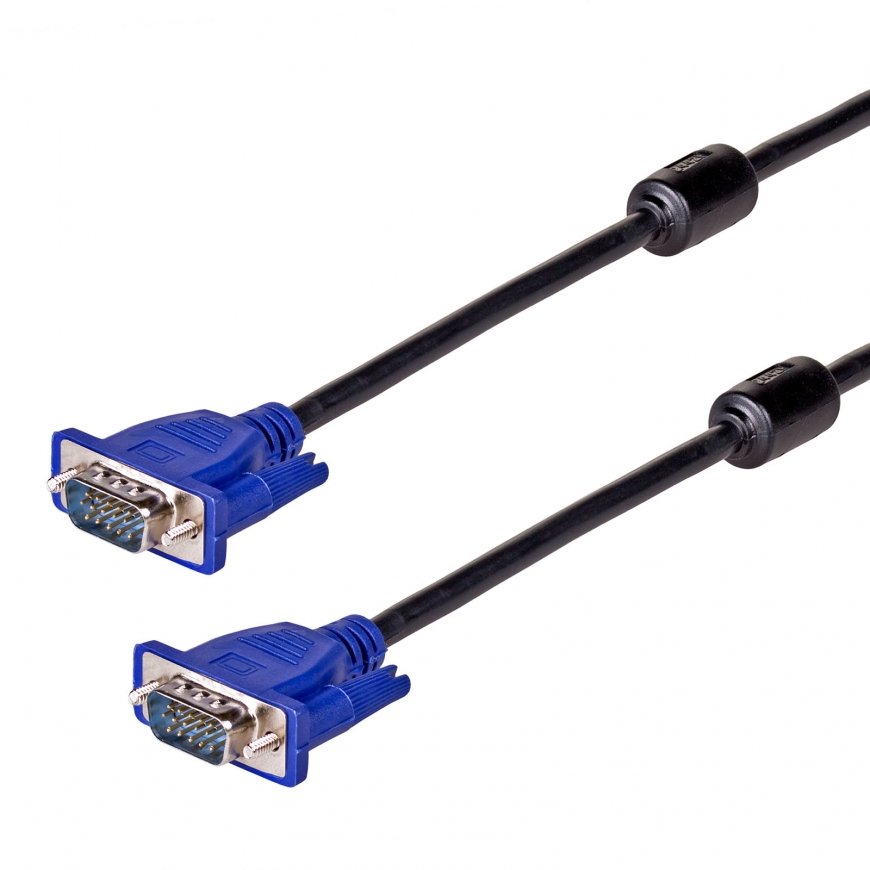 Akyga AK-AV-14 VGA cable 5 m VGA (D-Sub) Black, Blue