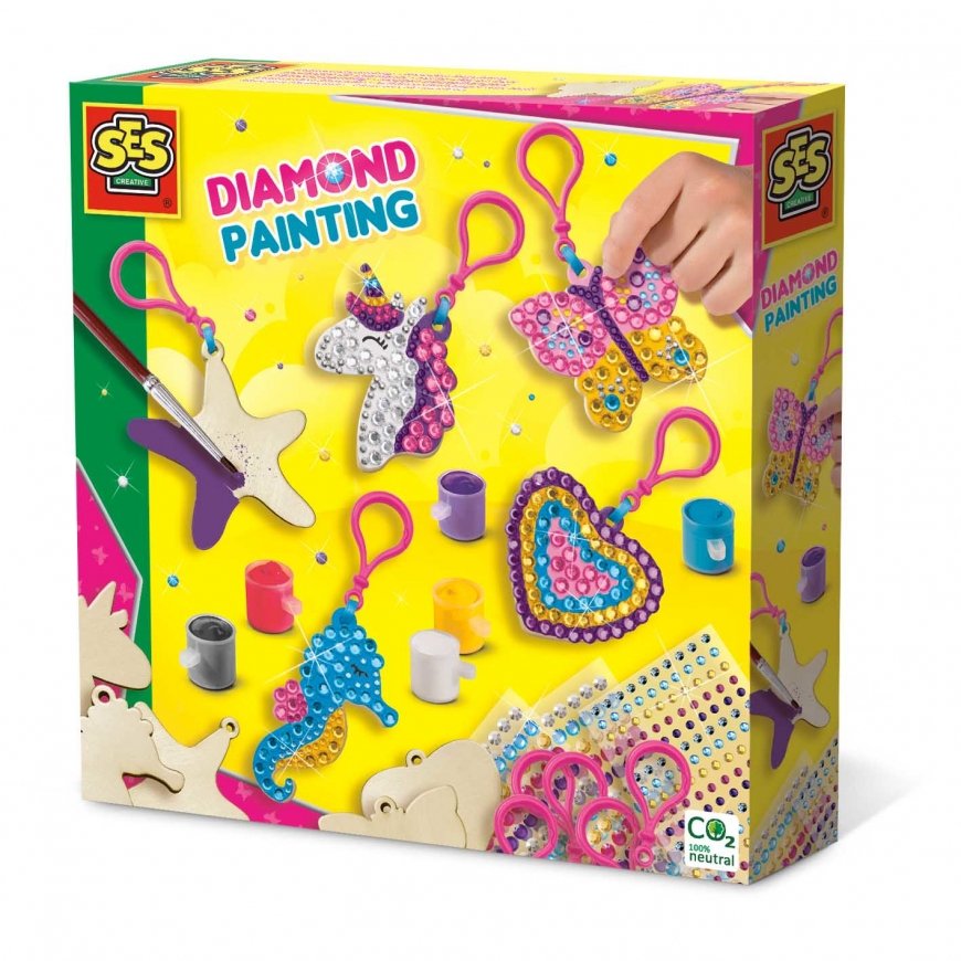 SES Creative Diamond painting - Wooden keychains