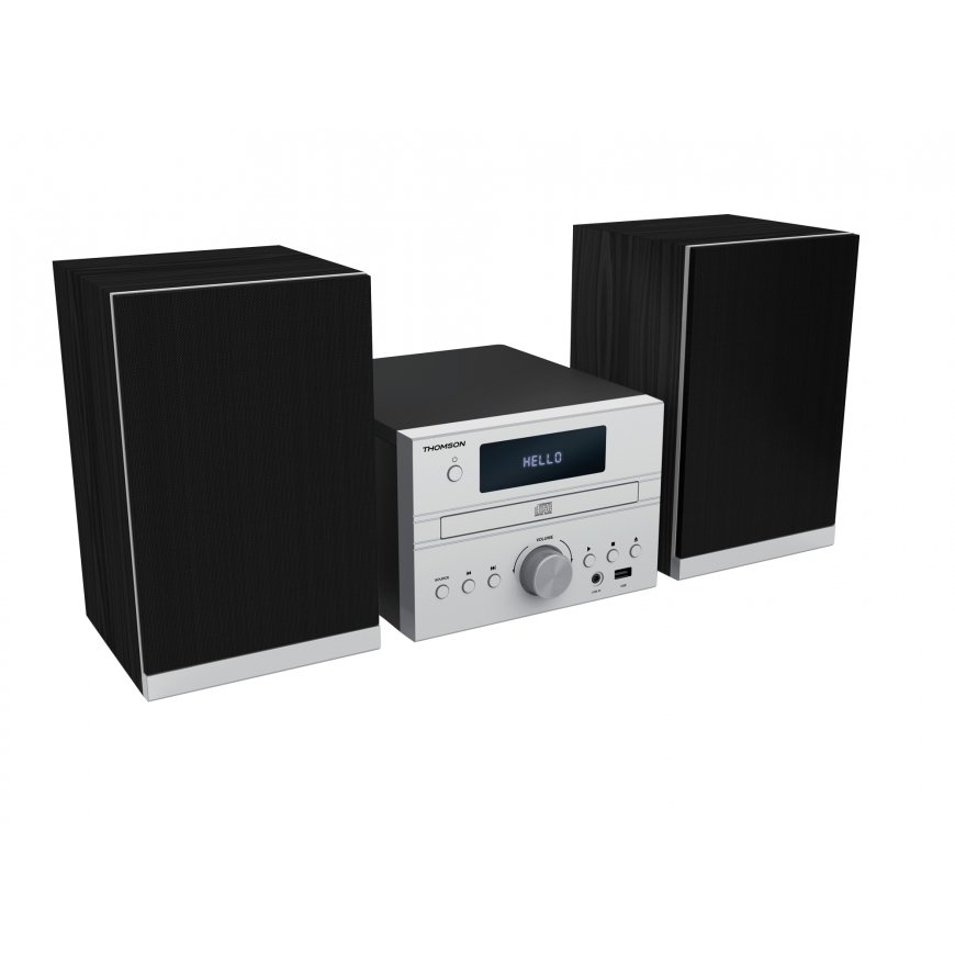 Thomson MIC122BT garso kolonėlių komplektas namams Namų garso mikro sistema 50 W Juoda, Sidabras – 4