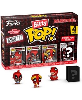 Funko Blister 4 figures Bitty POP Marvel Deadpool Dinopool