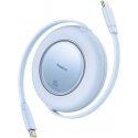 Cable USB C - USB C plugs 100W 2m retractable Galaxy Blue Free2Pull BASEUS