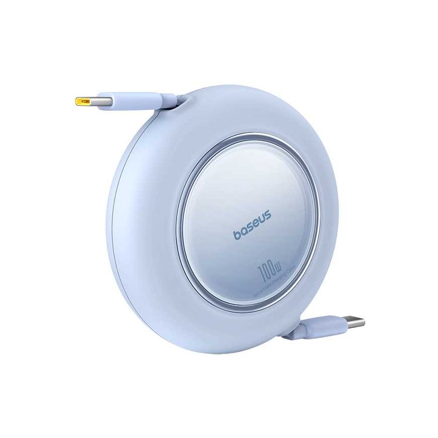 Cable USB C - USB C plugs 100W 2m retractable Galaxy Blue Free2Pull BASEUS – 4