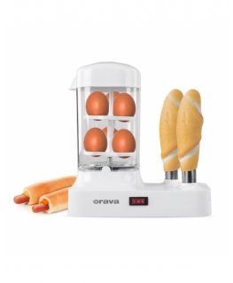 Orava HM-03 hotdogu pagatavošanas ierīce Hotdogu tosteris 250 W Balts