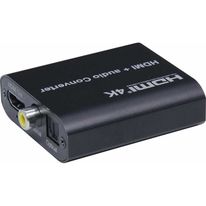 PremiumCord HDMI 4K -äänenpoisto, jossa äänen ja stereoliittimen erotus, SPDIF Toslink, RCA – 4