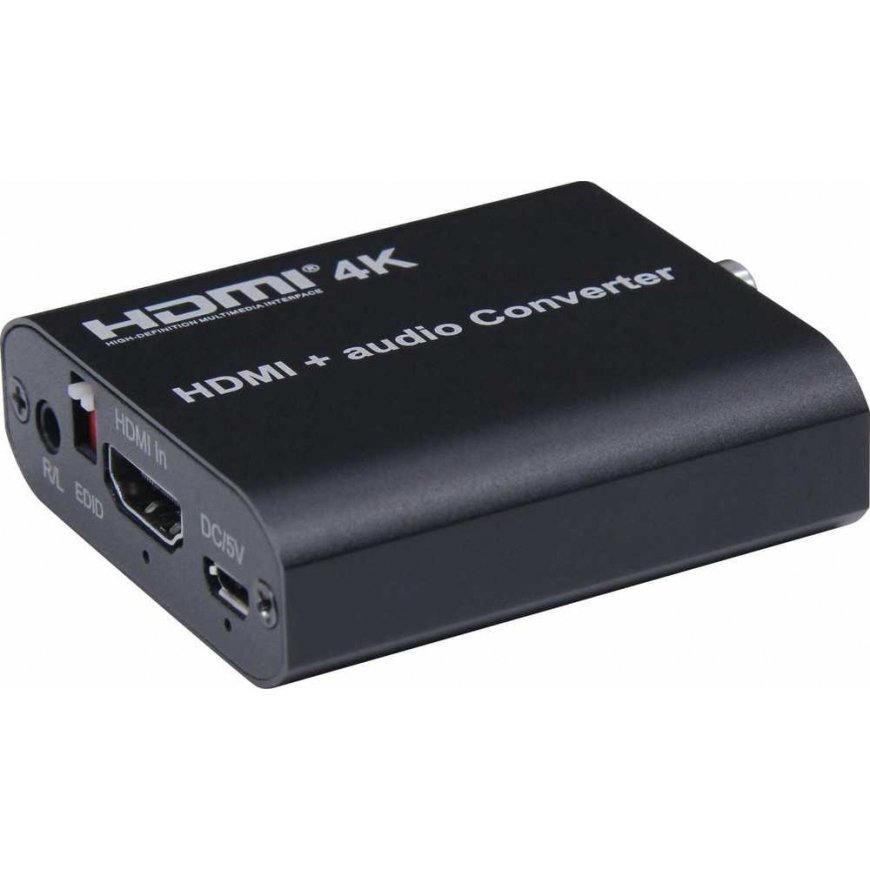 PremiumCord HDMI 4K Audio extractor with audio to stereo jack separation, SPDIF Toslink, RCA – 5