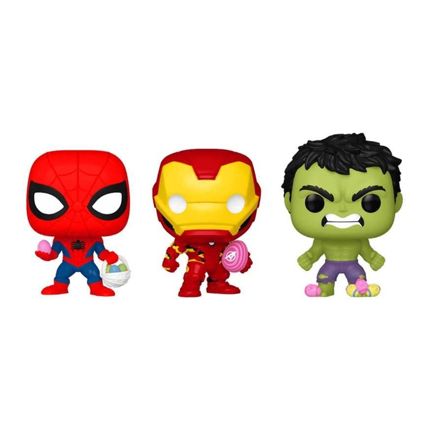 Funko Carrot Pocket POP blister 3 figures Marvel Spiderman Hulk Iron Man easter – 2