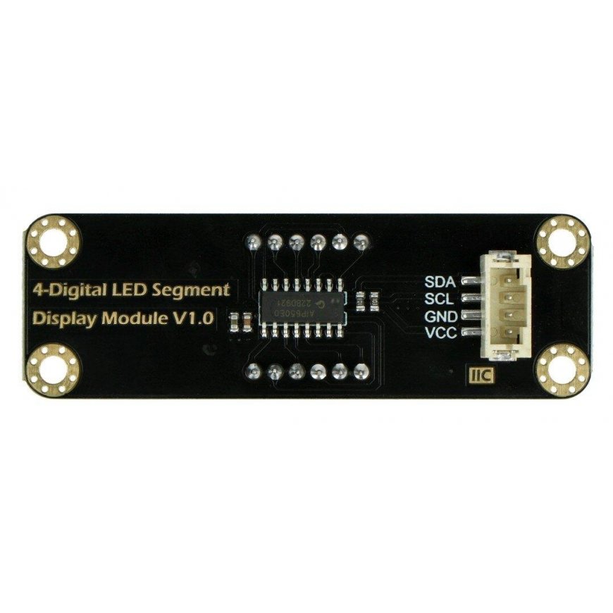DFRobot DFR0645-R Gravity 8-segmenttinen, 4-numeroinen LED-näyttö, I2C, punainen – 4