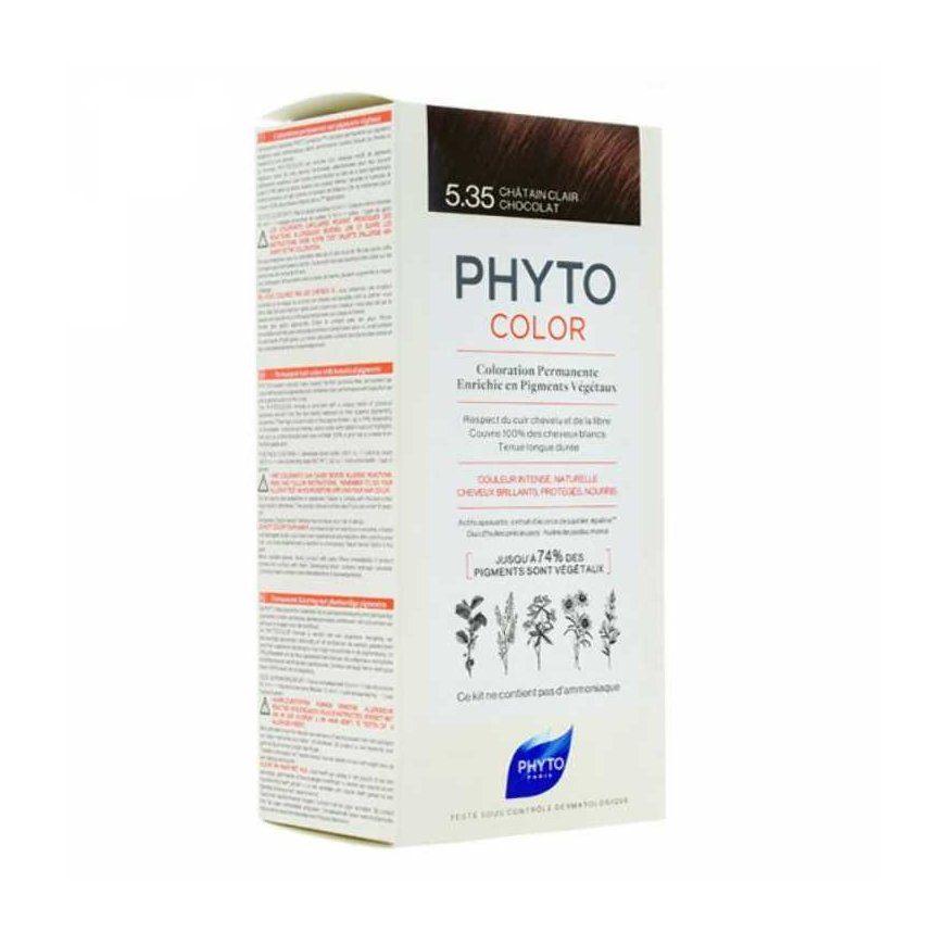 Phyto Paris Pysyvä hiusväri PHYTO PhytoColor 5,35-vaalea kastanjasuklaa Ammoniakkiton – 3