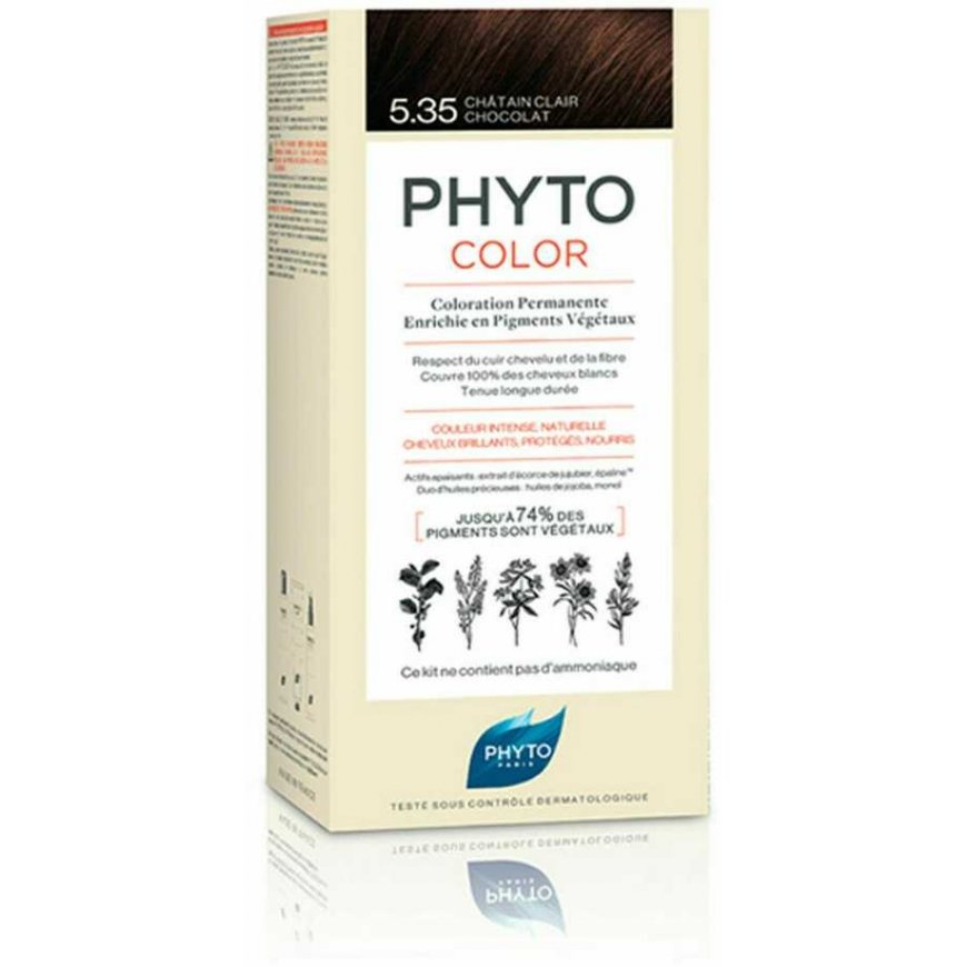 Phyto Paris Permanent hair color PHYTO PhytoColor 5.35-light chestnut chocolate Ammonia-free – 4