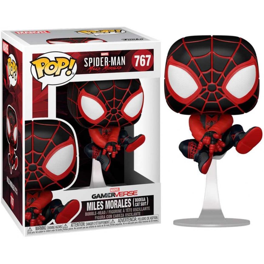 Funko POP -hahmo Marvel Spiderman Miles Morales Bodega -kissapuku