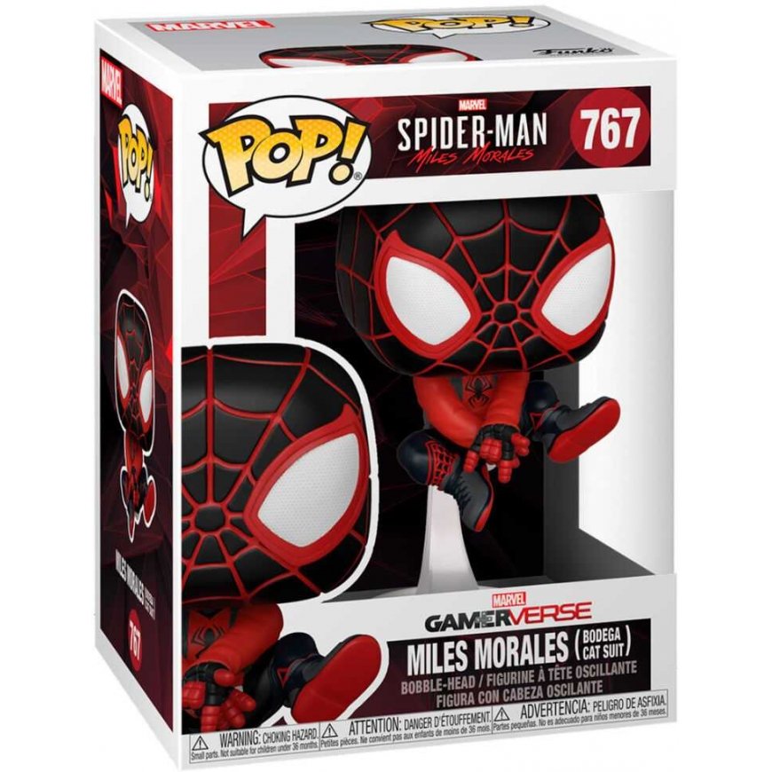 Funko POP figure Marvel Spiderman Miles Morales Bodega Cat Suit – 3