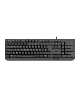 NATEC TROUT klaviatuur Kontor USB QWERTY US rahvusvaheline Must