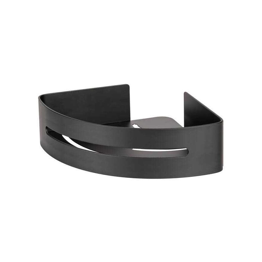 Wenko BIVIO corner aluminum shelf for the bathroom, installation without drilling