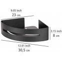 Wenko BIVIO corner aluminum shelf for the bathroom, installation without drilling Wenko BIVIO corner aluminum shelf for the bathroom, installation without drilling