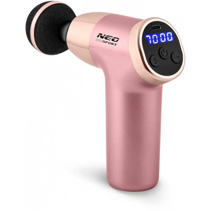 Body massage gun with 8 attachments NS-500 Neo-sport pink – 2