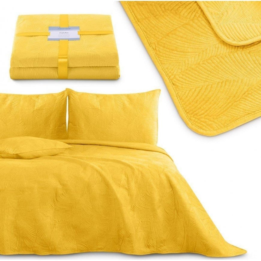 Bedspread AmeliaHome PALSHA 170x210 cm, color: gold – 2