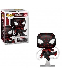 Funko POP! Games: Marvel Spider-Man: Miles Morales - Miles Morales (Advanced Tech Suit) Vinyl Bobble-Head