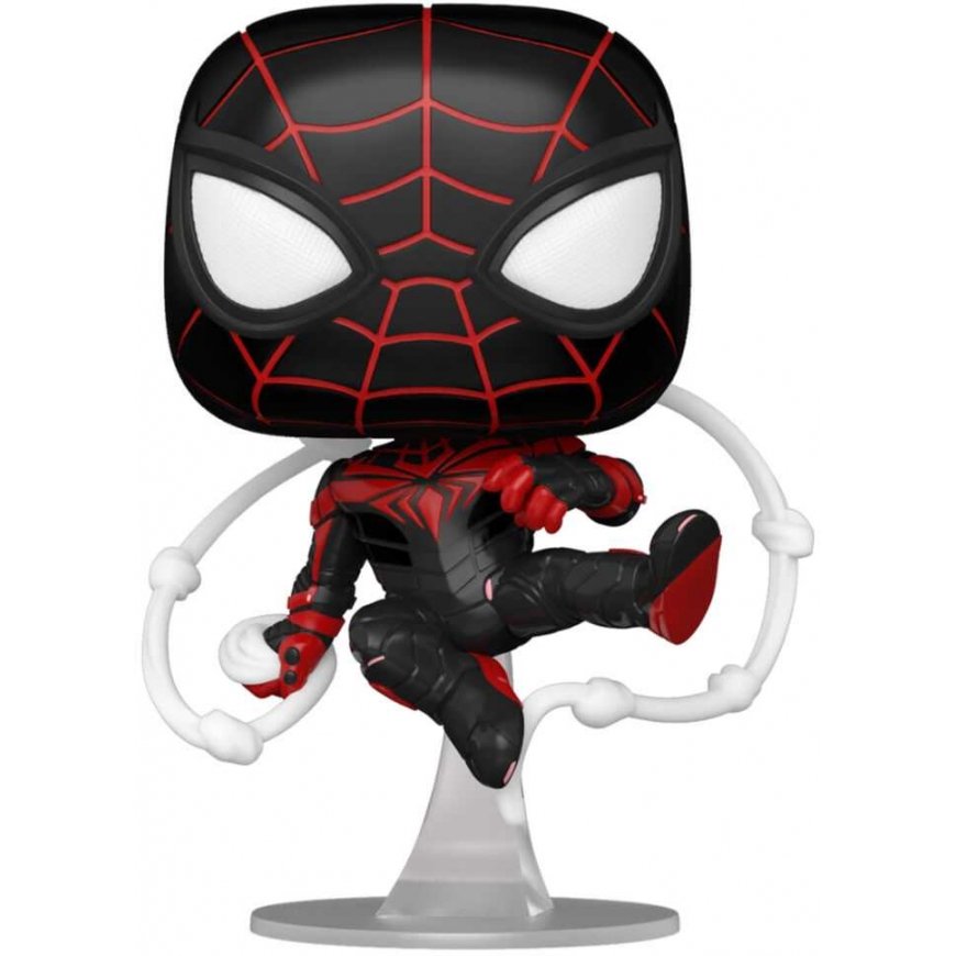 Funko POP! Pelit: Marvel Spider-Man: Miles Morales - Miles Morales (Advanced Tech Suit) Vinyyli Bobble-Head – 4