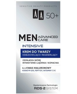 AA Men Advanced Care Intensive uudistava ja korjaava kasvovoide miehille 50+ 50 ml