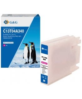 G&G-yhteensopiva muste/tusz: C13T04A340, NP-E-T04AXXLM-A, magenta, 8000s