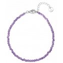 Agate Mineral Bracelet with Amethyst POL-B03/21L Agate Mineral Bracelet with Amethyst POL-B03/21L