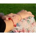 Agate Mineral Bracelet with Amethyst POL-B03/21L Agate Mineral Bracelet with Amethyst POL-B03/21L