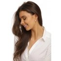 Jwl Luxury Pearls Silver two-tone earrings with real pearls and zircons JL0720 Jwl Luxury Pearls Silver two-tone earrings with real pearls and zircons JL0720