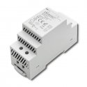 Qoltec DIN-kiskoon virtalähde | 24W | 12V | 2A | Harmaa
