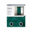 AmeliaHome VELVET päiväpeitteet, pullonvihreä väri, klassinen tyyli, hopeiset silmukat, materiaalityyppi – tekstiili, sametti, 1 AmeliaHome VELVET päiväpeitteet, pullonvihreä väri, klassinen tyyli, hopeiset silmukat, materiaalityyppi – tekstiili, sametti, 1