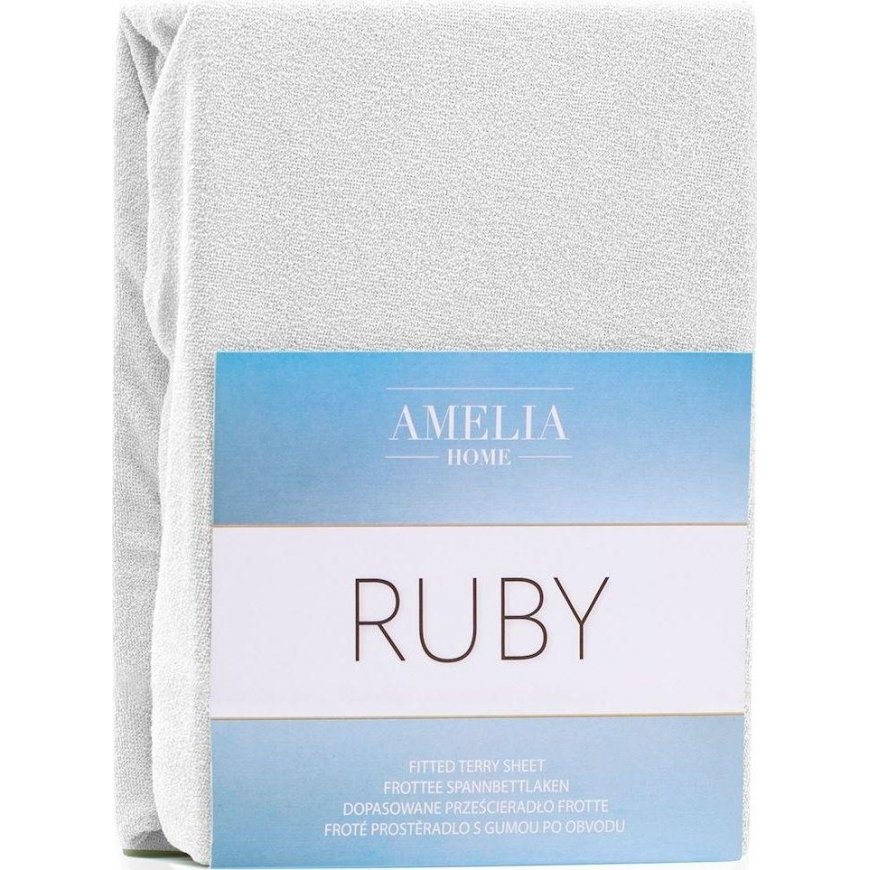 AmeliaHome Paklodė su guma AH RUBY WHITE01 100-120x200+30