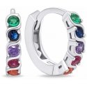 Brilio Silver Brilio Silver Sparkling silver earrings with colored zircons EA672WRBW Brilio Silver Brilio Silver Sparkling silver earrings with colored zircons EA672WRBW