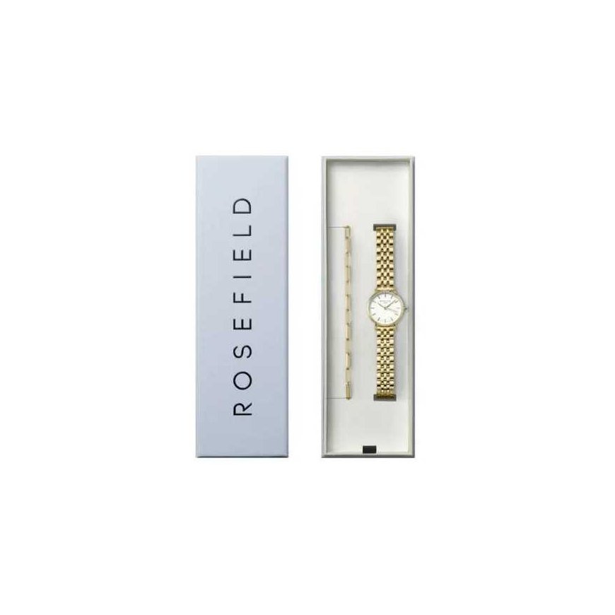 Rosefield Small Edit watch gift set + bracelet 26WGSG-X278