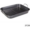 55 Simply Smart Steel -uunivuoka ritilällä ja kahvoilla, 37 x 29 x 5,5 cm, ruostumaton teräs 55 Simply Smart Steel -uunivuoka ritilällä ja kahvoilla, 37 x 29 x 5,5 cm, ruostumaton teräs