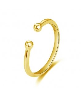 Beneto Minimalist gold-plated ring AGG470-G