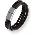 Troli Designer leather bracelet with beads Leather Troli Designer leather bracelet with beads Leather