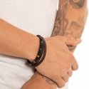 Troli Designer leather bracelet with beads Leather Troli Designer leather bracelet with beads Leather