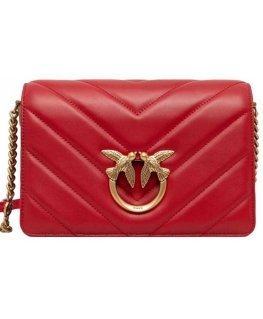 Pinko naisten nahkainen Crossbody laukku