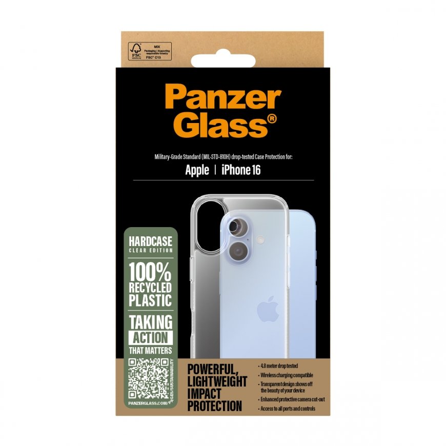 PanzerGlass PG HardCase TP iPhone 16 6.1Inch matkapuhelimen suojakotelo Suojus Läpinäkyvä – 3