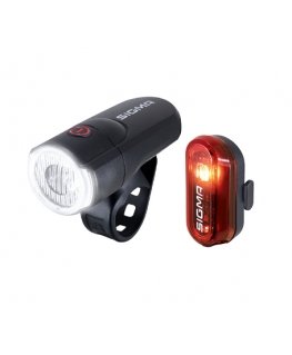 Sigma Sport Aura 30 + Curve Set Aizmugurējā gaisma + priekšējā gaisma (komplekts) LED 30 lūmens