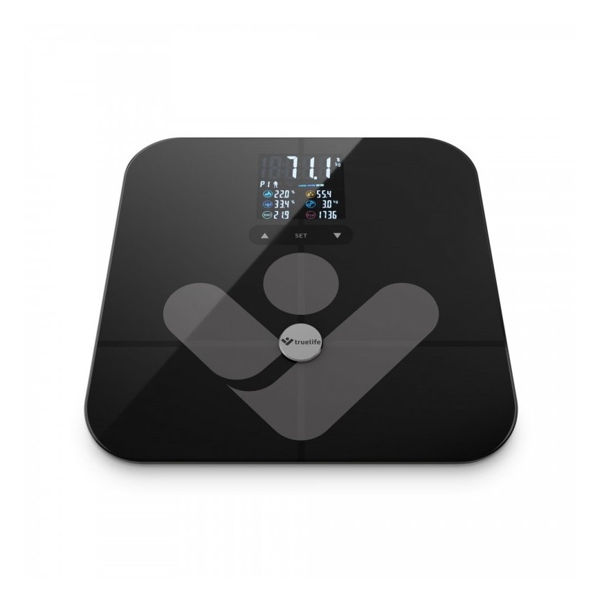 TrueLife TLFSW7BTB personal scale Square Black Electronic personal scale – 2