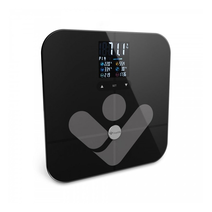 TrueLife TLFSW7BTB personal scale Square Black Electronic personal scale – 3