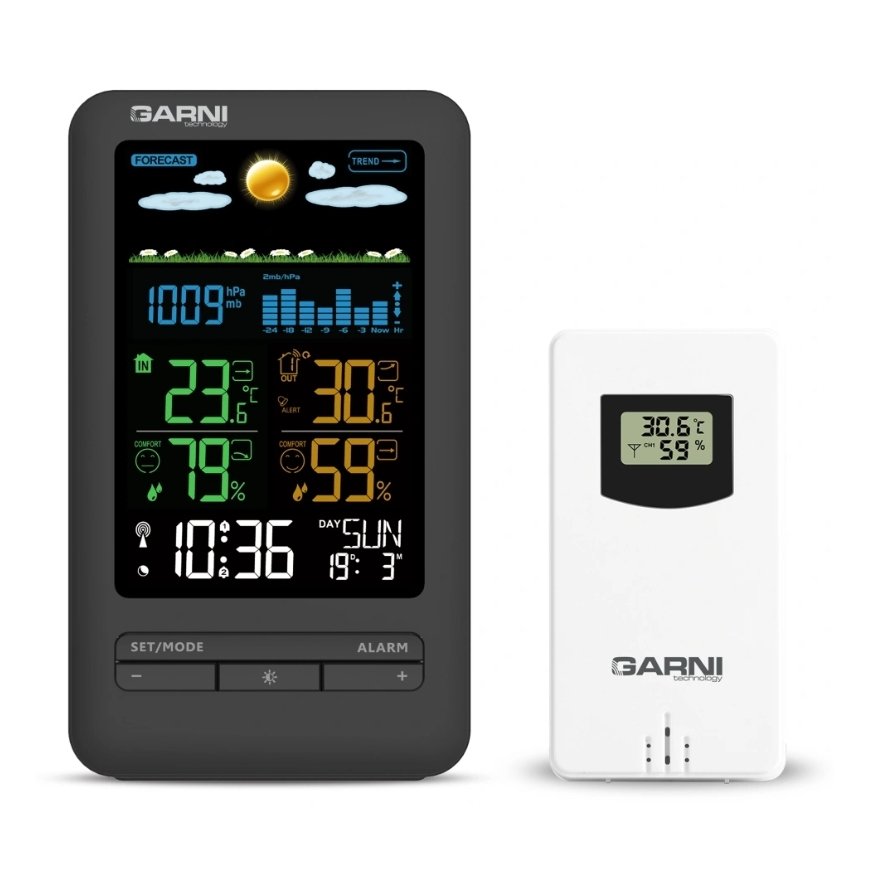 GARNI 291 Line Melns, Balts LCD