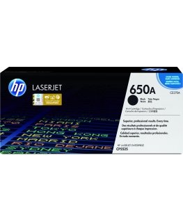 HP 650A, Оригинальный лазерный картридж LaserJet, Черный