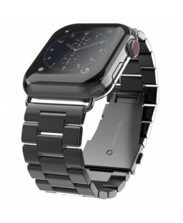 Swissten Metal Band for Apple Watch 42-44mm Black - 8595217477278 Kellarihm