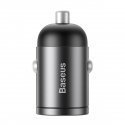Mini car charger Baseus Tiny Star USB-C, QC 4.0+, PD, 30W (gray) Mini car charger Baseus Tiny Star USB-C, QC 4.0+, PD, 30W (gray)