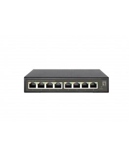 LevelOne GES-2108P verkkokytkin Hallittu L2 Gigabit Ethernet (10/100/1000) Power over Ethernet -tuki musta