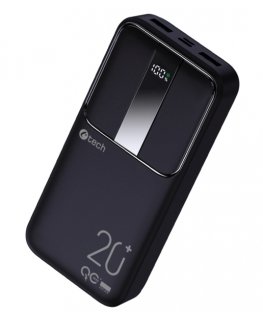 C-TECH BATCT1342 nešiojamasis įkroviklis Ličio polimeras (LiPo) 20000 mAh Juoda