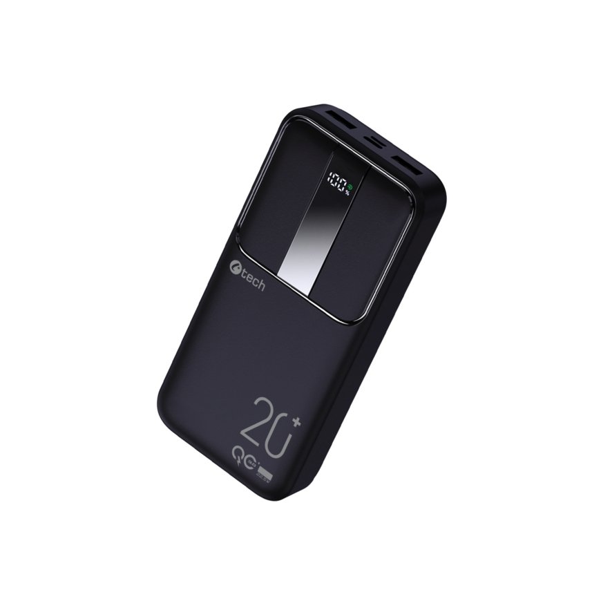 C-TECH BATCT1342 ārējais akumulators Litija polimērs (LiPo) 20000 mAh Melns